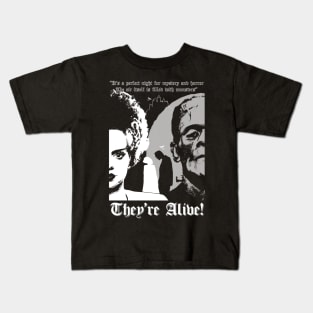 Frankenstein, It’s Alive, Bride of Frankenstein, Monsters Kids T-Shirt